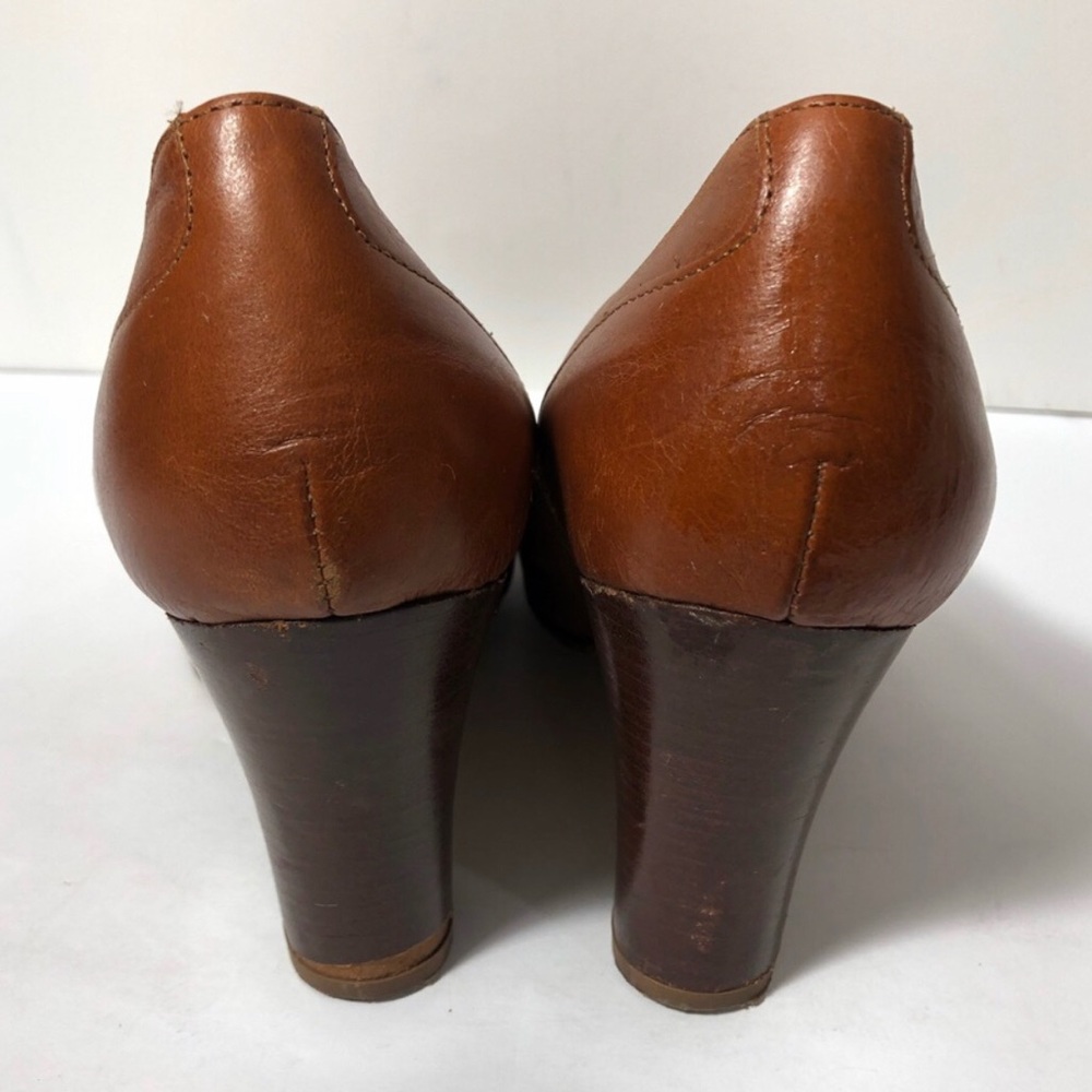 Office London leather slip on ankle bootie heels. Size 40 - Picture 5 of 7